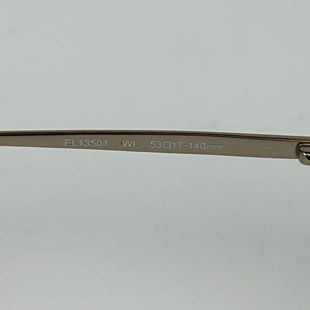 Elle EL13501 Women's Eyeglasses Frame Gold Tone Metal Full Rim 53-17-140 mm